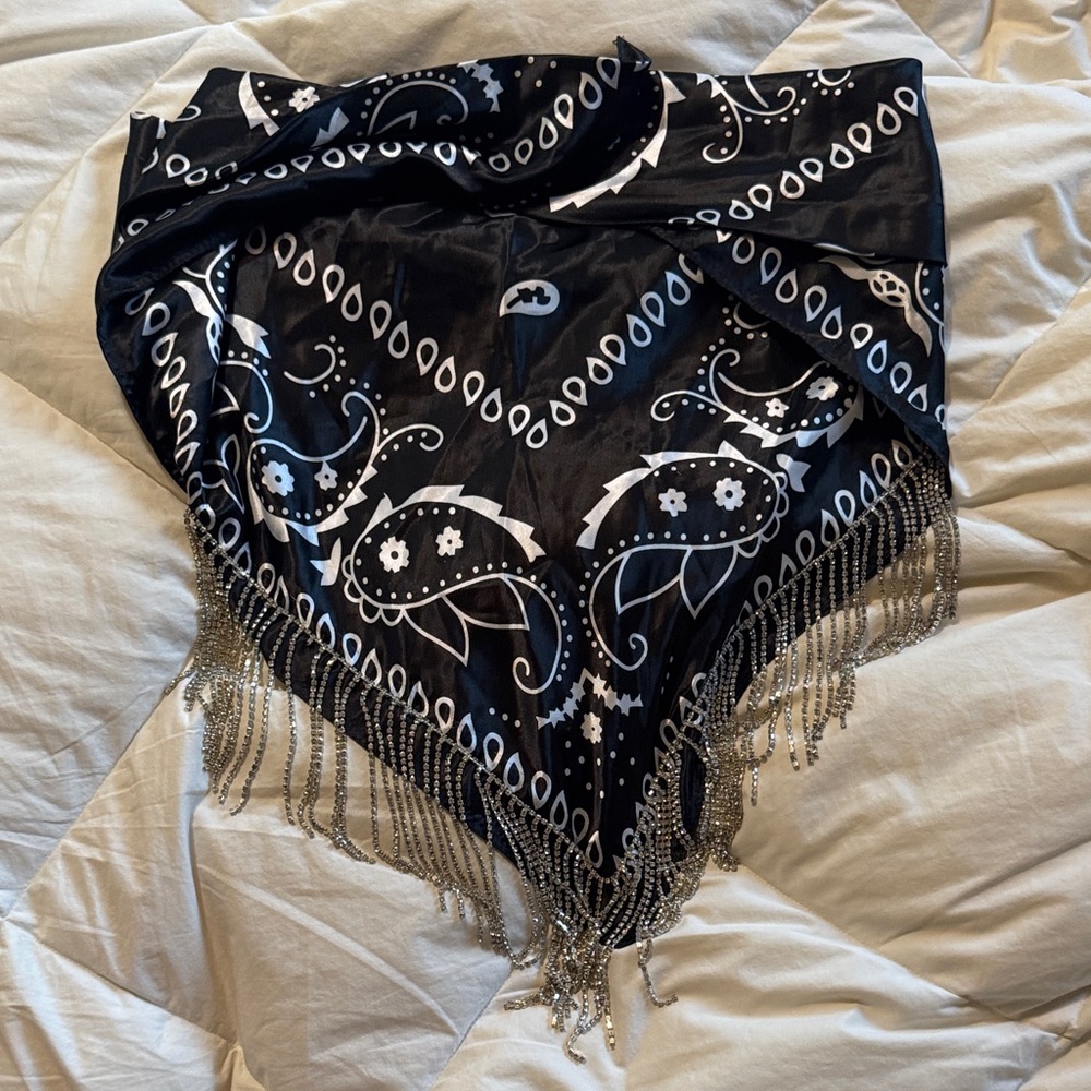 Black Bandana top OS